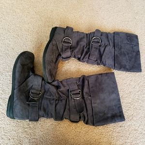 Grey Women's Wide Calf Tall Boots Size 8